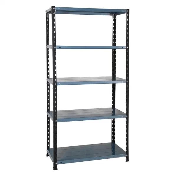 Metal Rack 5 estantes 0.42x0.9x1.78 celeste metalizado