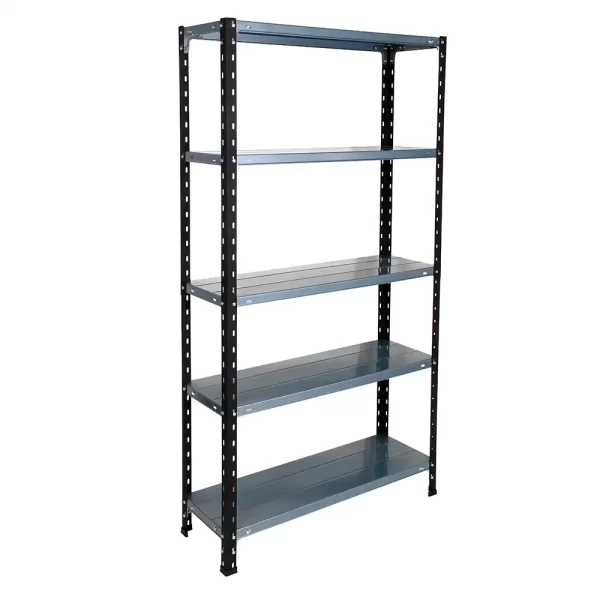 Metal Rack 5 estantes 0.3x0.9x1.78 celeste metalizado