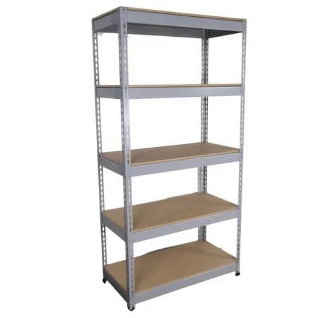 Estante Power Rack Gris 5 estantes 91x45x183 cm