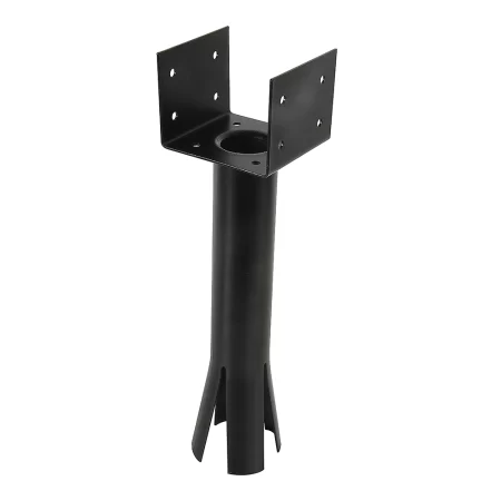 595-6144- Base columna para amurar 4x4" negro